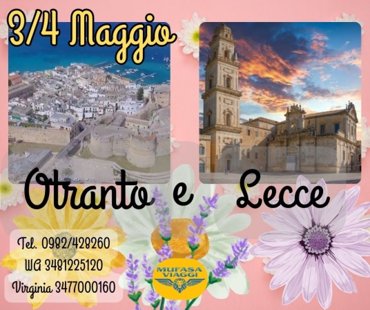 OTRANTO E LECCE VIAGGI DI GRUPPO IN BUS