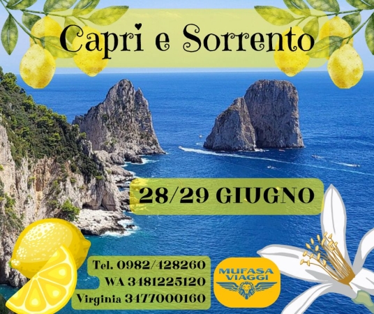 SORRENTO E CAPRI VIAGGI DI GRUPPO IN BUS
