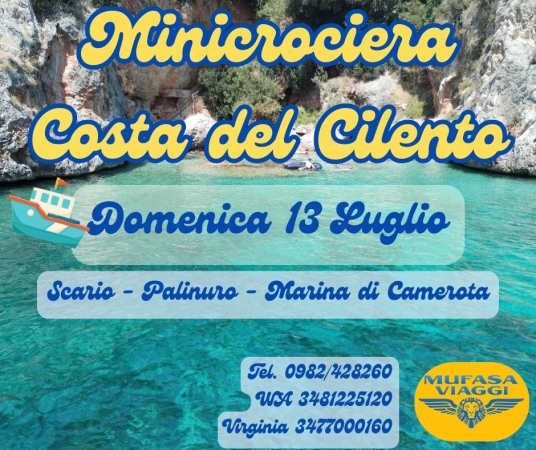 MINICROCIERA COSTA DEL CILENTO ESCURSIONI