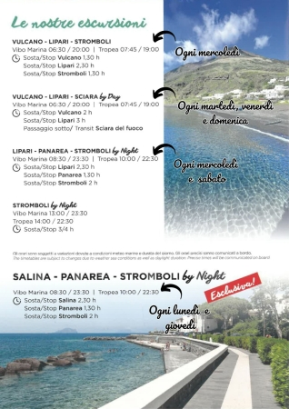 ISOLE EOLIE ESCURSIONI