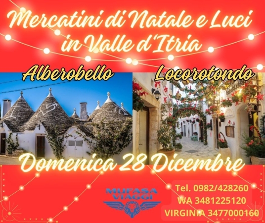 ALBEROBELLO E LOCOROTONDO VIAGGI DI GRUPPO IN BUS